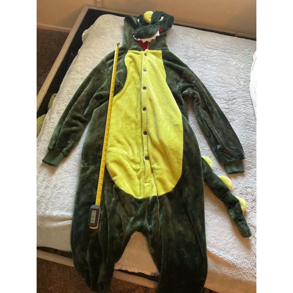 Silver Lilly Dinosaur GODZILLA Unionsuit Cosplay Halloween Costume Large